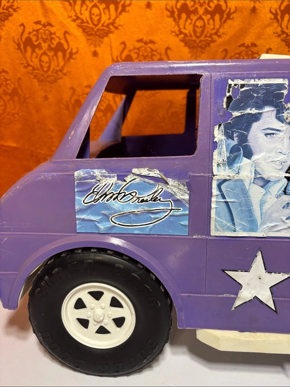 Vintage 1984 Elvis Presley Tour Van Plastic Toy - Lapin Products Memorabilia